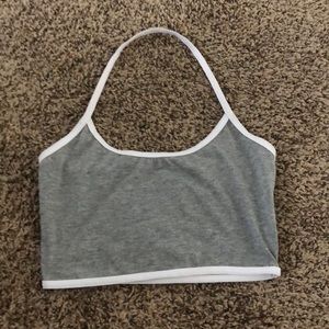 Grey crop top